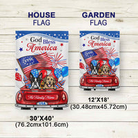 Thumbnail for God Bless America Dog Flag, 4th Of July Decoration AD