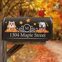 Thumbnail for Custom Autumn Dog Cat Mailbox Cover, Dog lover Gift AF
