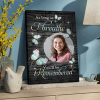 Thumbnail for As Long As I Breathe You‘ll be Remembered Memorial Canvas AK