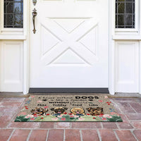 Thumbnail for A House Without A Dog Is Like A Garden Without Flowers - Doormat For Dog Lover AB